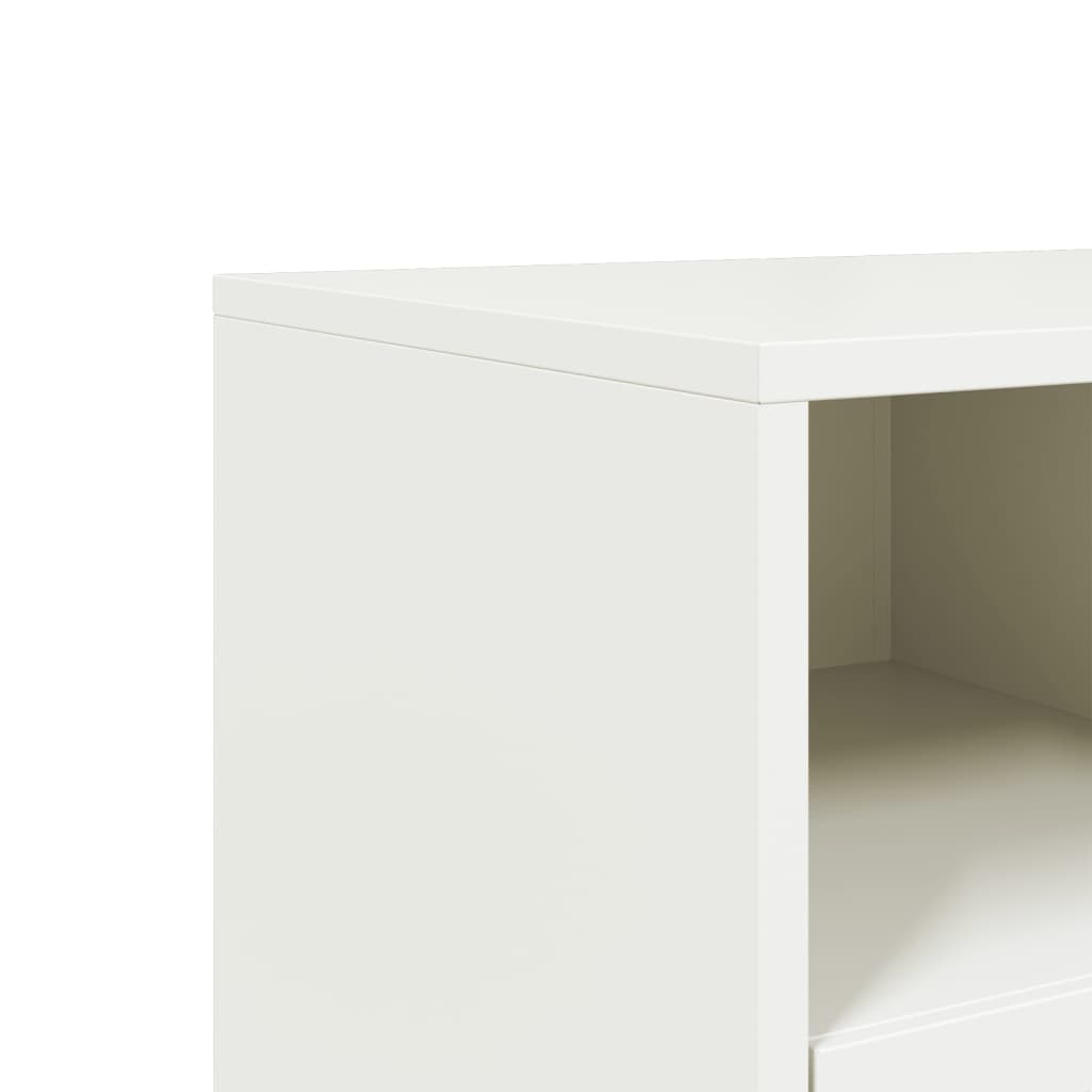 Έπιπλο Τηλεόρασης Λευκό 68 x 39 x 43,5 εκ. Χάλυβας 10