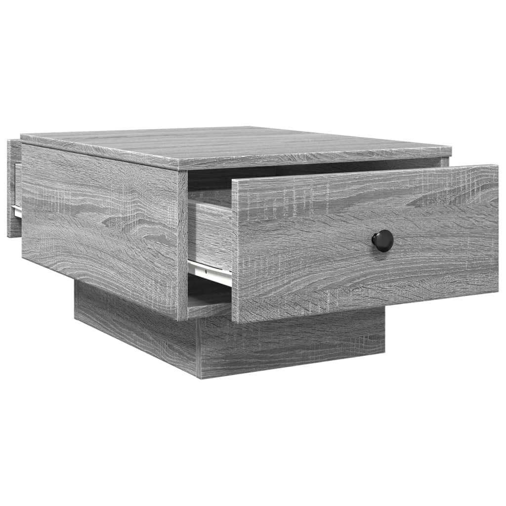Τραπεζάκι Σαλονιού Γκρι Sonoma 60x45x31 εκ. Επεξεργασμένο Ξύλο 7