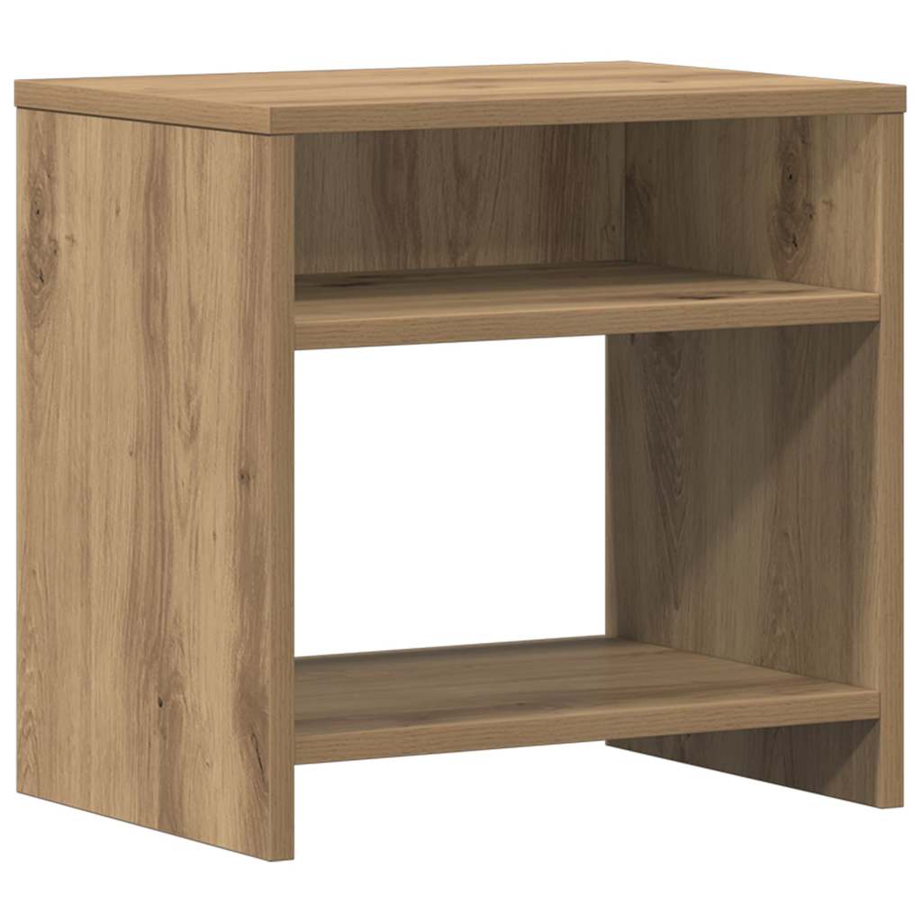 Κομοδίνο Χρώμα Αρτισιανή Δρυς 40 x 30 x 40 εκ. από Επεξ. Ξύλο 2