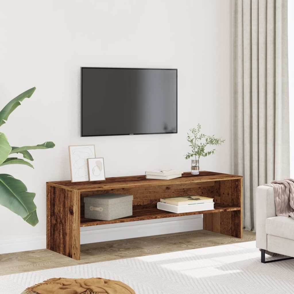 Έπιπλο Τηλεόρασης Όψη Παλαιού Ξύλου 120x40x40 εκ. Επεξ. Ξύλο 1