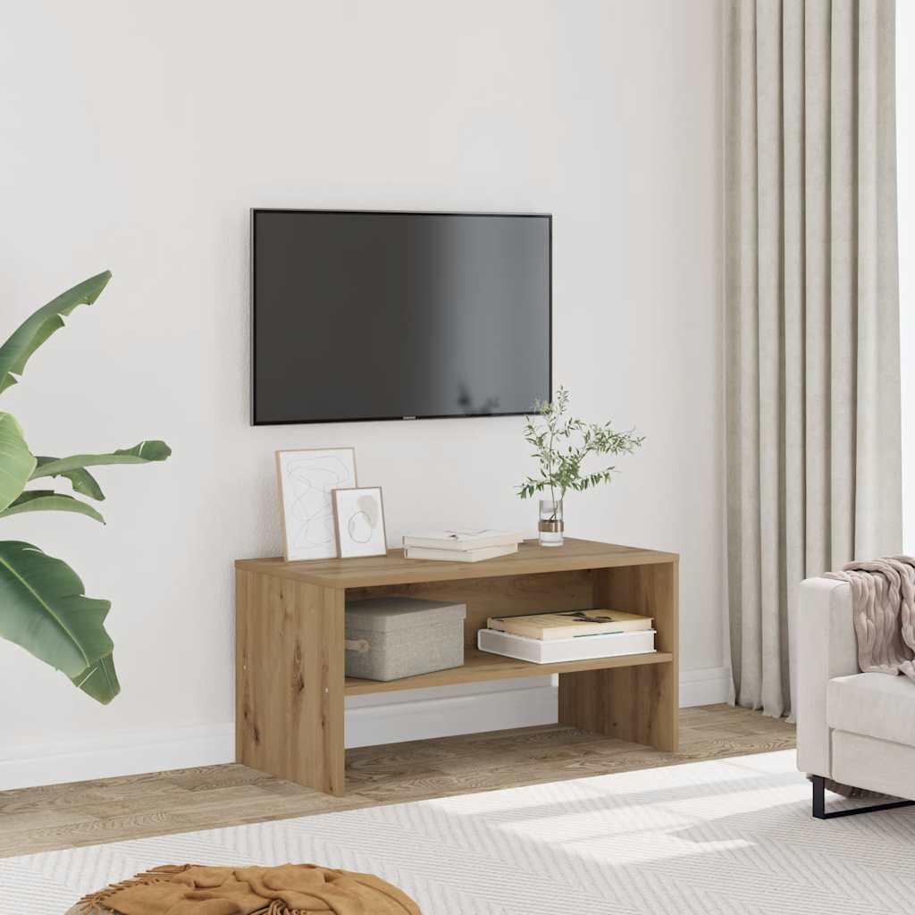 Έπιπλο Τηλεόρασης Αρτισιανή Δρυς 80x40x40 εκ Επεξ. Ξύλο 1