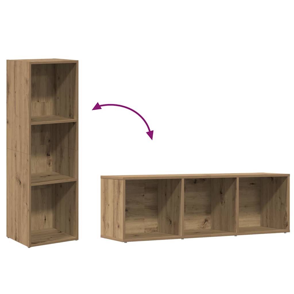 Βιβλιοθήκη Artisan Δρυς 36x30x114 εκ. Επεξεργασμένο Ξύλο 8