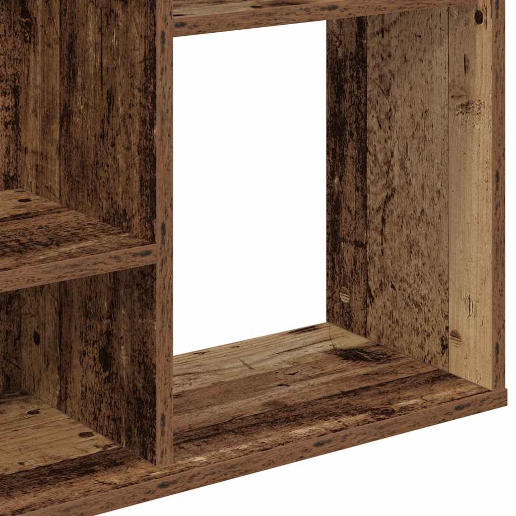 Διαχωριστικό/Βιβλιοθήκη Παλιό Ξύλο 100x24x140εκ από Μοριοσανίδα 8