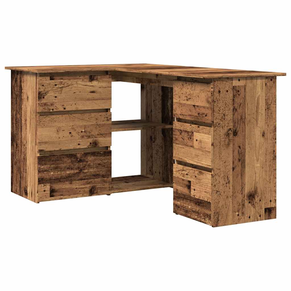 Γωνιακό γραφείο  Παλιό ξύλο 145x100x76 cm Κατασκευασμένο ξύλο 2