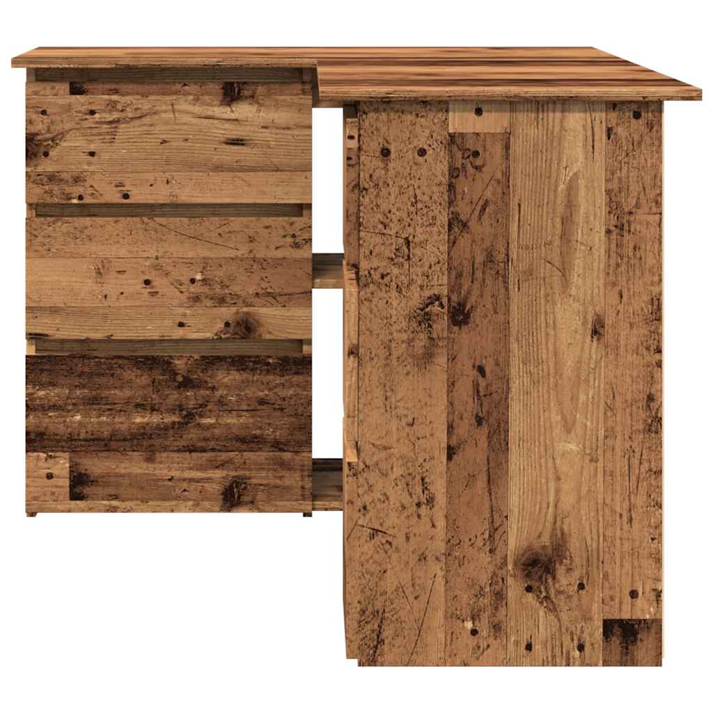 Γωνιακό γραφείο  Παλιό ξύλο 145x100x76 cm Κατασκευασμένο ξύλο 4