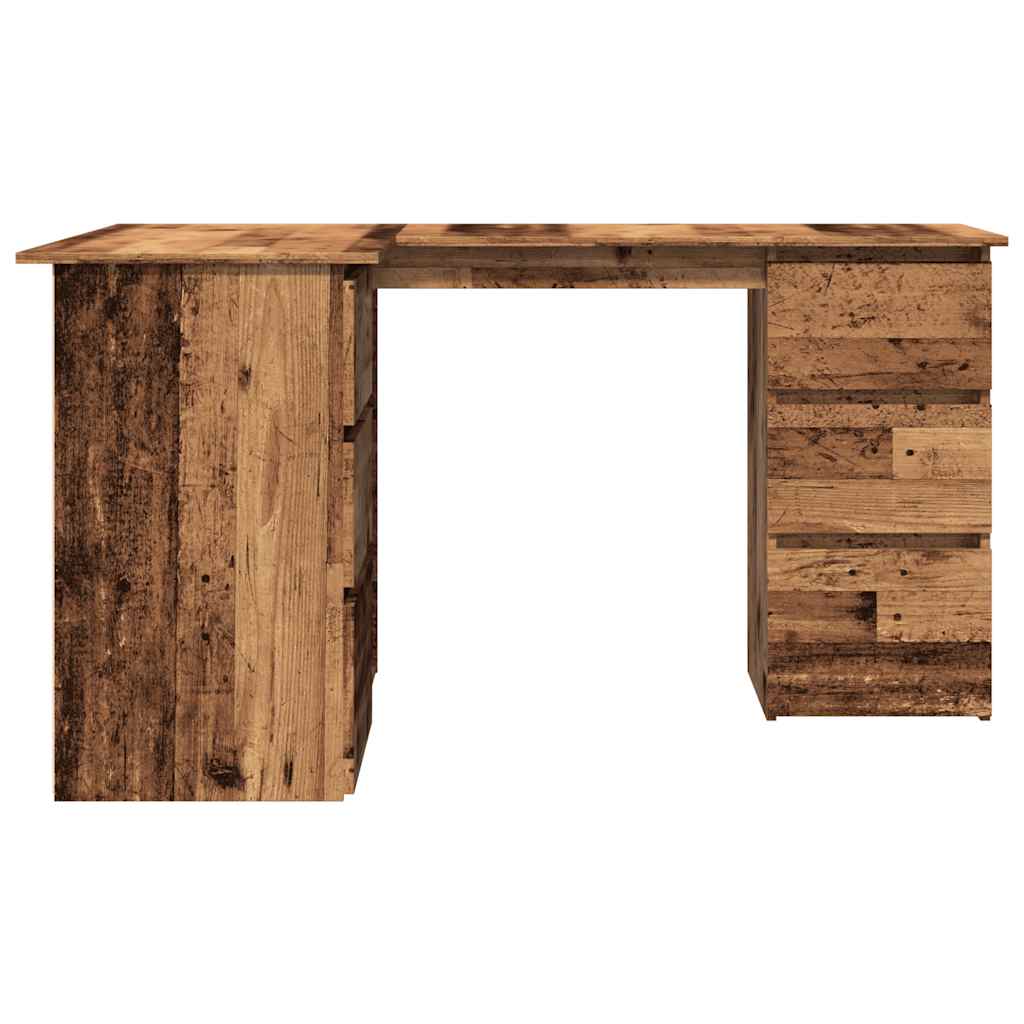 Γωνιακό γραφείο  Παλιό ξύλο 145x100x76 cm Κατασκευασμένο ξύλο 6