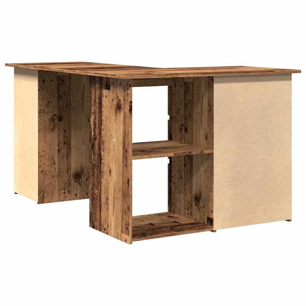 Γωνιακό γραφείο  Παλιό ξύλο 145x100x76 cm Κατασκευασμένο ξύλο 7
