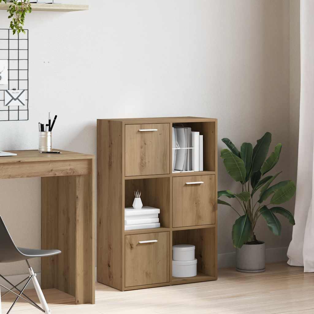 Βιβλιοθήκη Τεχνίτης Δρυς 60,5x30x90 εκ. Επεξεργασμένο Ξύλο 3