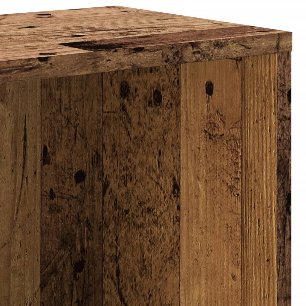 Βιβλιοθήκη Όψη Παλαιού Ξύλου 67x24x161 εκ. Επεξεργασμένο Ξύλο 9