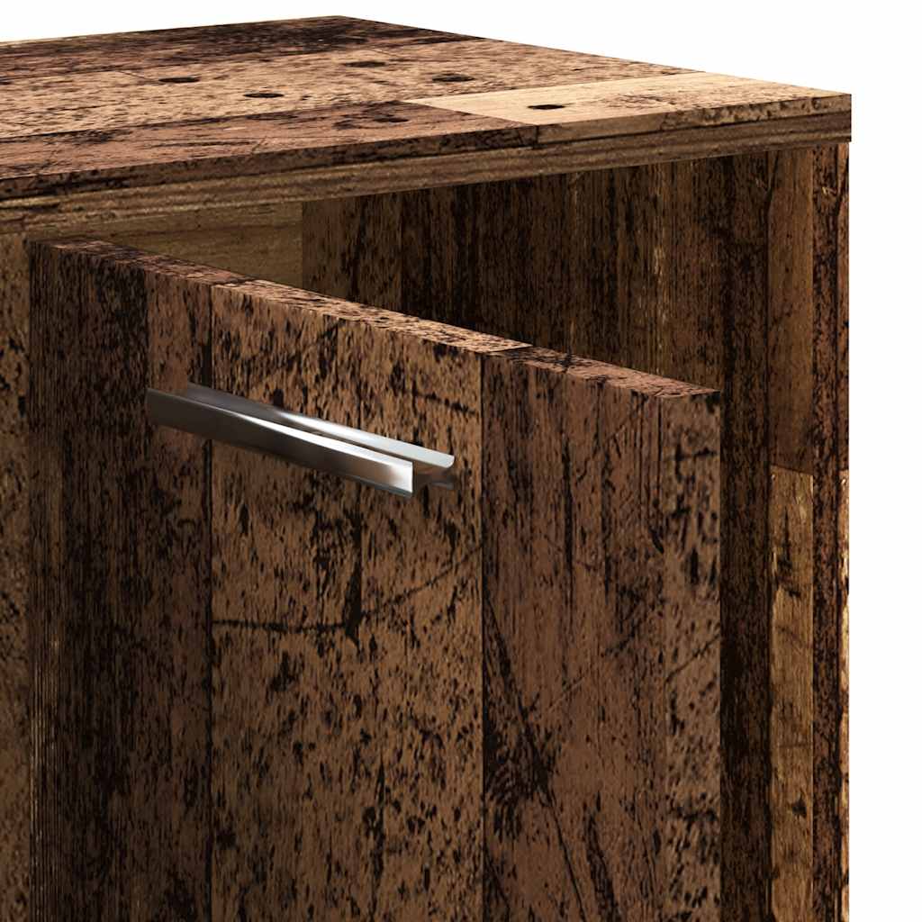 Βιβλιοθήκη Παλαιό ξύλο 90x28x90 εκ Ξύλινη κατασκευή 9