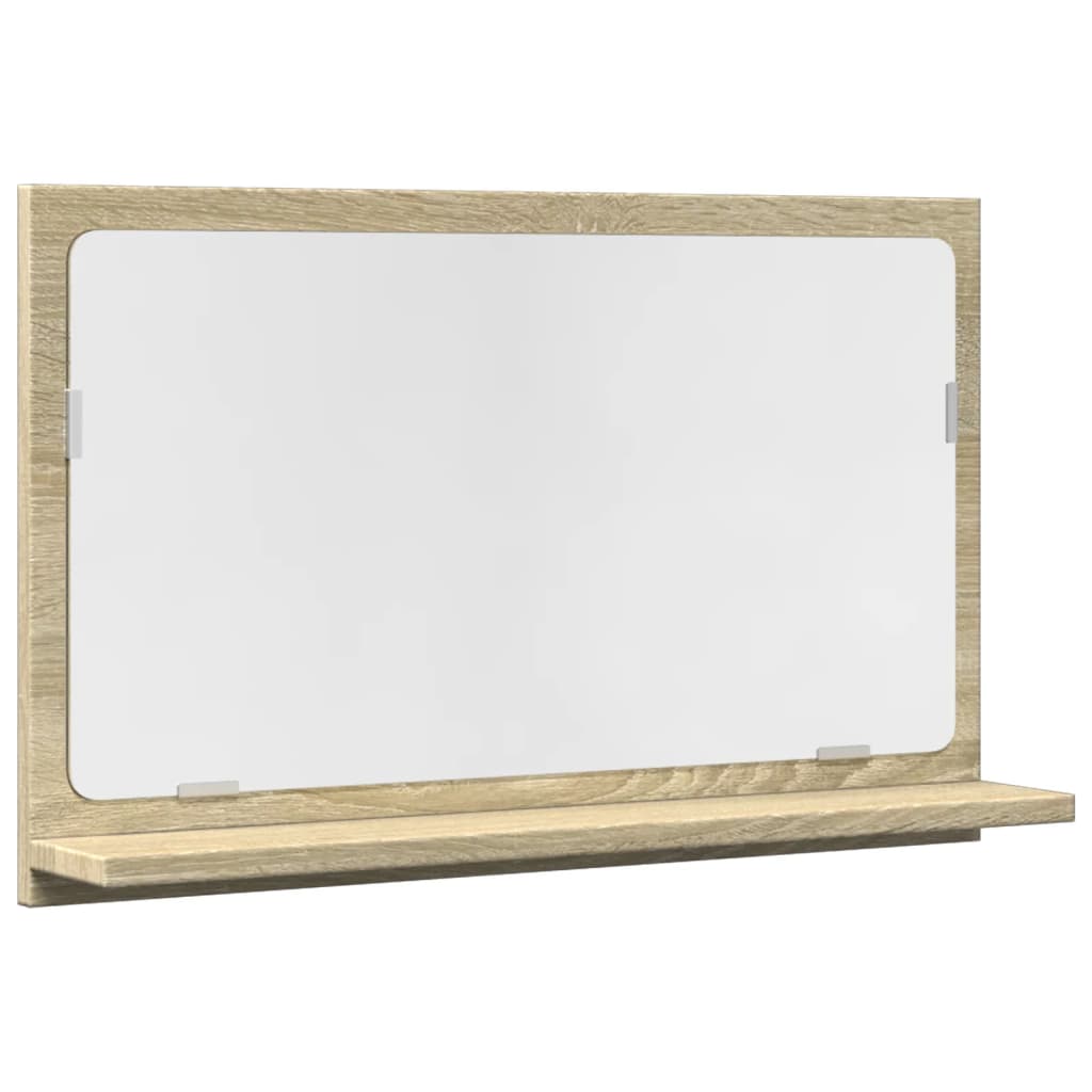Καθρέφτης Μπάνιου Ντουλάπι Sonoma Δρυς 60x11x37 εκ. Επεξ. Ξύλο 2