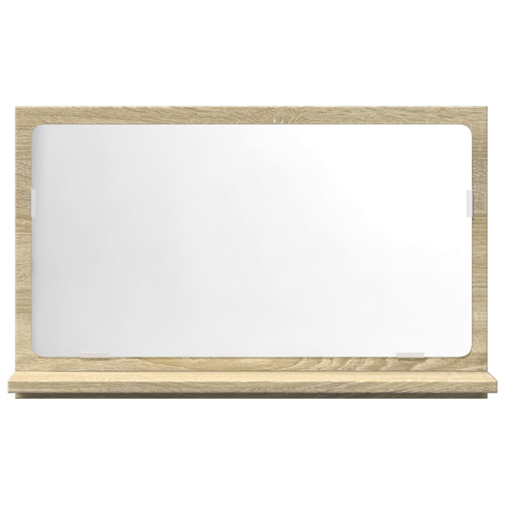 Καθρέφτης Μπάνιου Ντουλάπι Sonoma Δρυς 60x11x37 εκ. Επεξ. Ξύλο 4