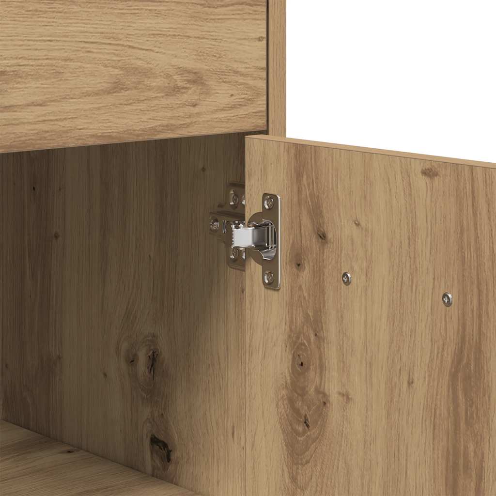 Ντουλάπι Μπάνιου Αρτισιανή Δρυς 60x33x80 εκ. Επεξ. Ξύλο 9