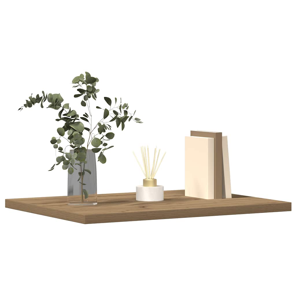 Ράφια Βιβλιοθήκης 4 τεμ. Artisan Δρυς 40x30x1,5 εκ. Επεξ. Ξύλο 3