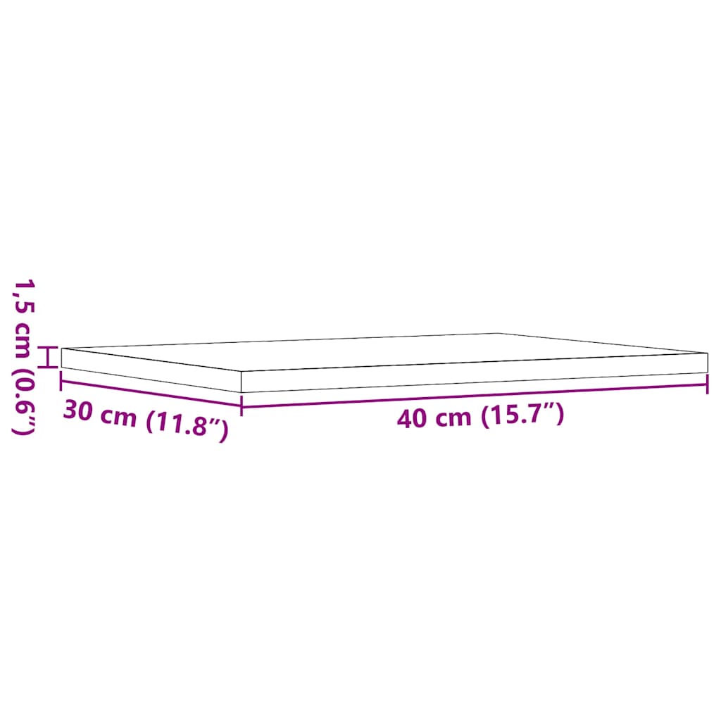 Ράφια Βιβλιοθήκης 4 τεμ. Artisan Δρυς 40x30x1,5 εκ. Επεξ. Ξύλο 9
