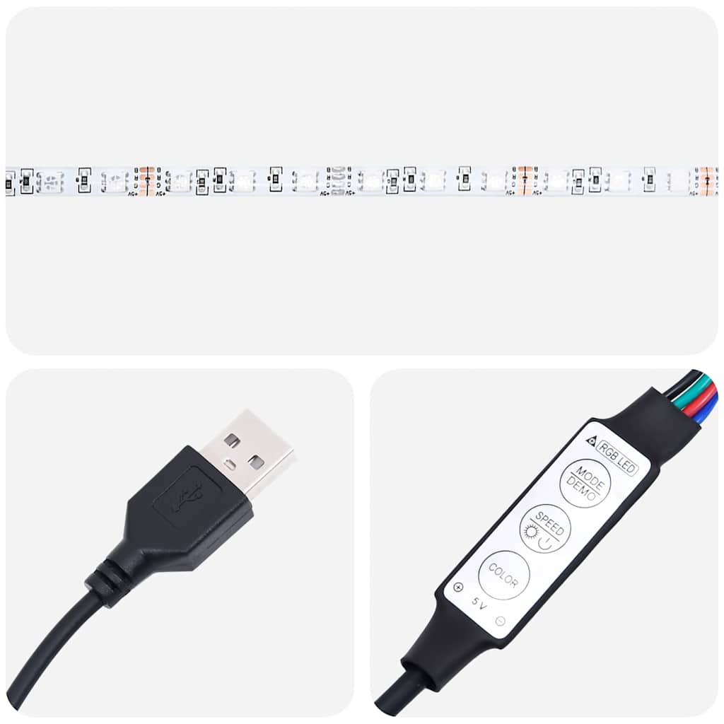 Έπιπλο Τηλεόρασης με LED Αρτισιανή Δρυς 90x35x40 εκ Επεξ.Ξύλο 12