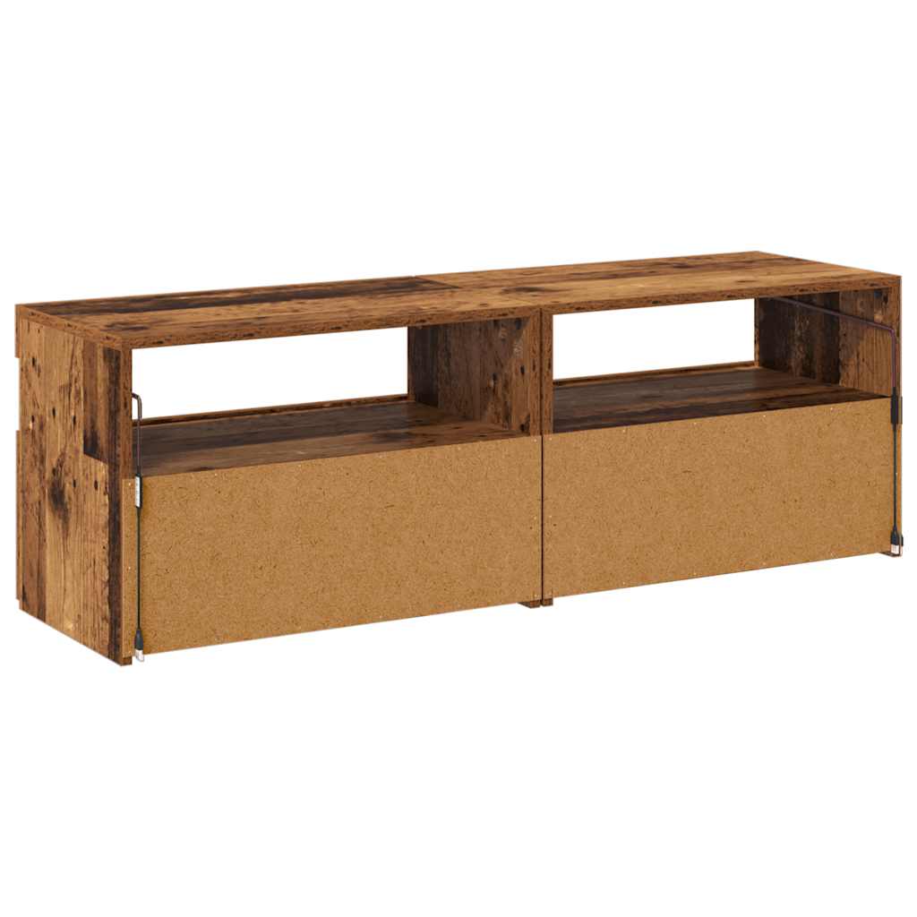 σετ ντουλαπιών τηλεόρασης 2 τεμαχίων με φώτα LED 11