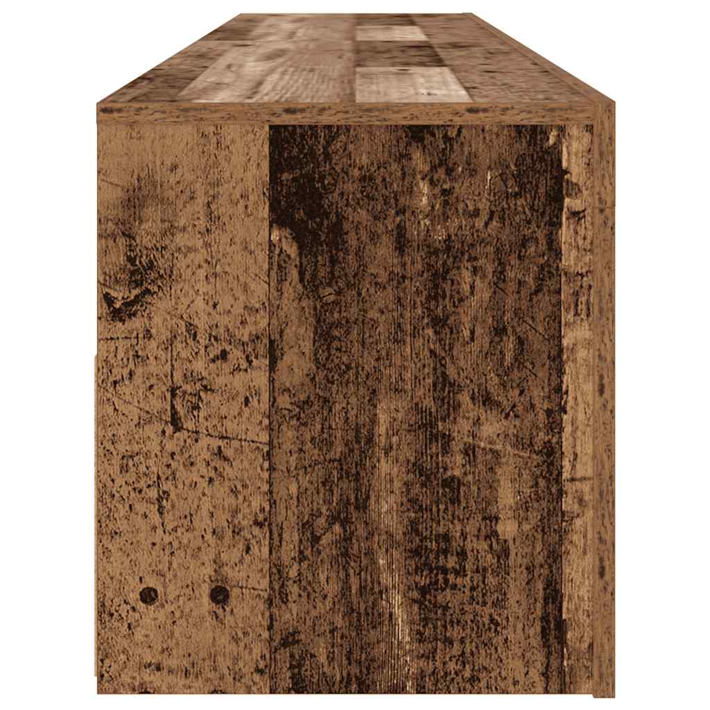 Έπιπλο Τηλεόρασης LED Όψη Παλαιού Ξύλου 120x35x40 εκ.Επεξ. Ξύλο 8