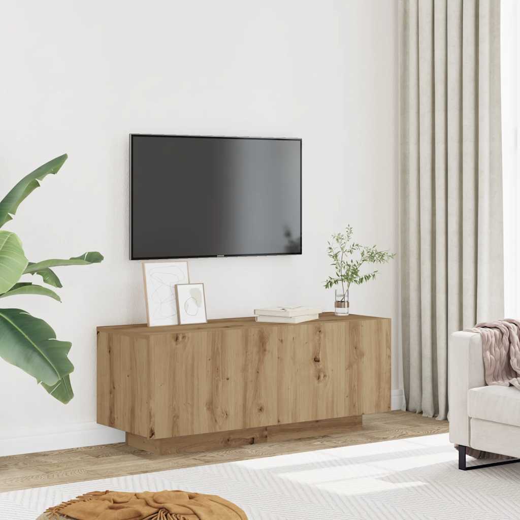 Έπιπλο Τηλεόρασης Artisian Δρυς 100x35x40 εκ Επεξεργασμένο Ξύλο 1