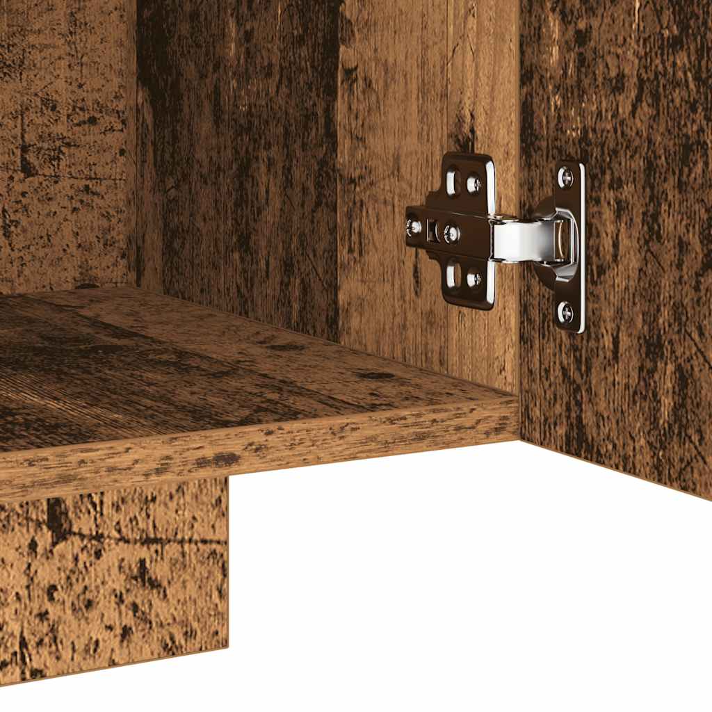 Έπιπλο Τηλεόρασης LED Όψη Παλαιού Ξύλου 160x35x40 εκ.Επεξ. Ξύλο 11