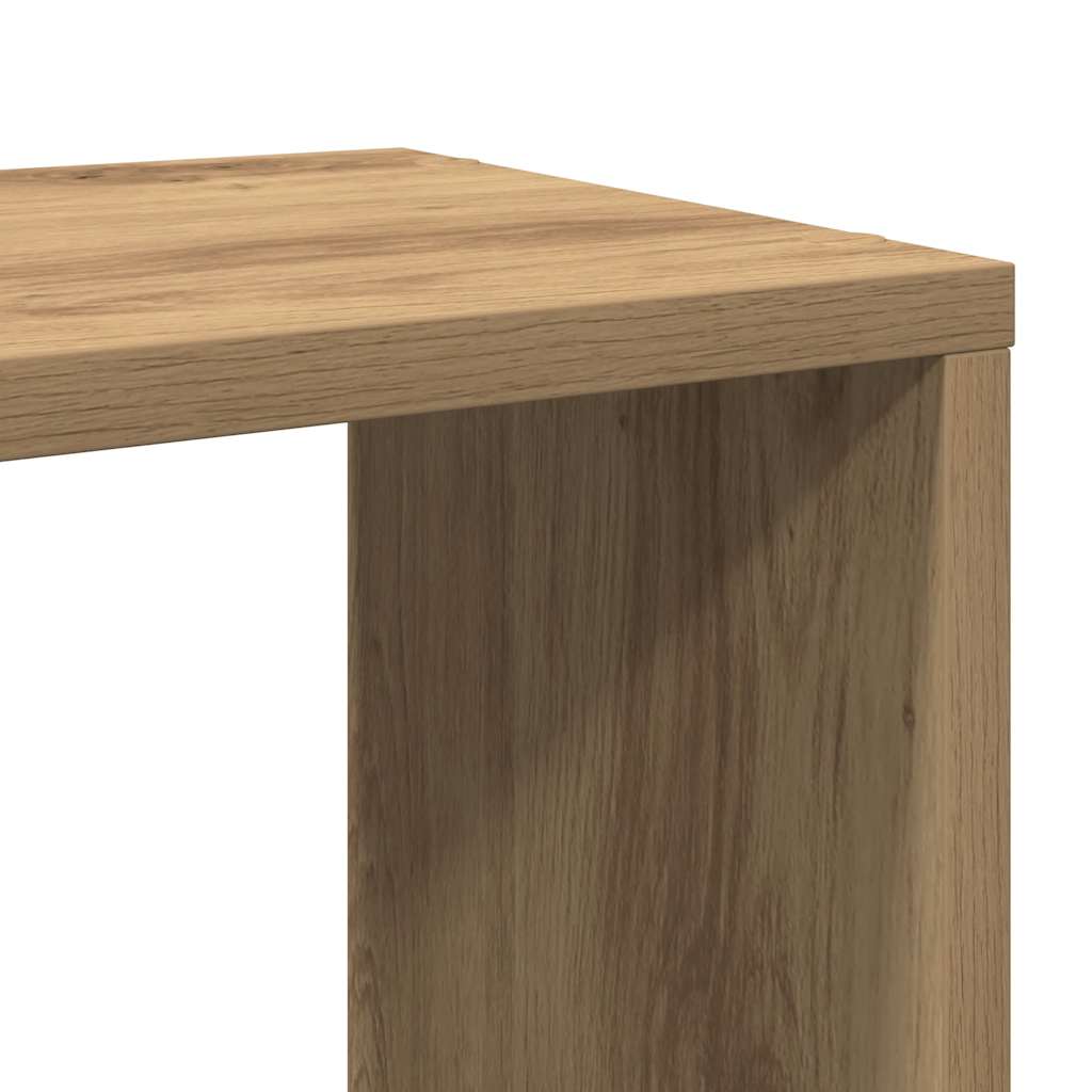 Έπιπλο Τηλεόρασης Αρτισιανή Δρυς 100x24x32εκ. από Επεξεργ. Ξύλο 7