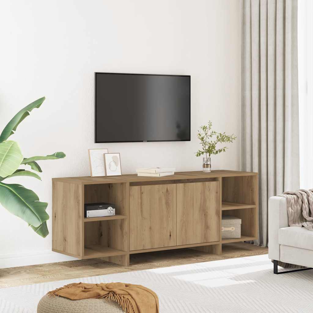 Έπιπλο Τηλεόρασης Αρτισιανή Δρυς 130x35x50 εκ από Επεξεργ. Ξύλο 1
