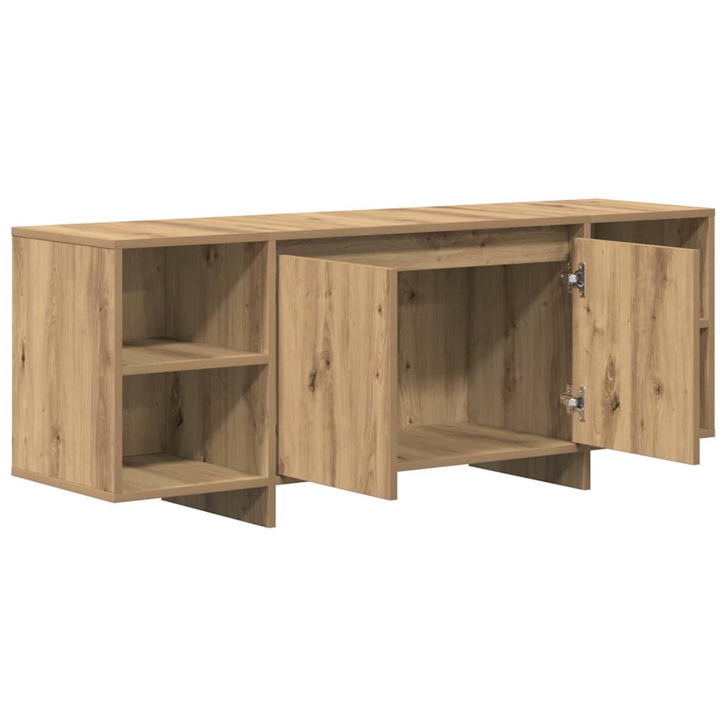 Έπιπλο Τηλεόρασης Αρτισιανή Δρυς 130x35x50 εκ από Επεξεργ. Ξύλο 4