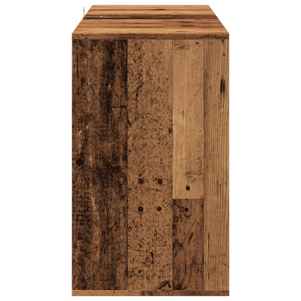 Σκευοθήκη Παλιό ξύλο 120x41x75 cm Ξύλο μηχανής 5