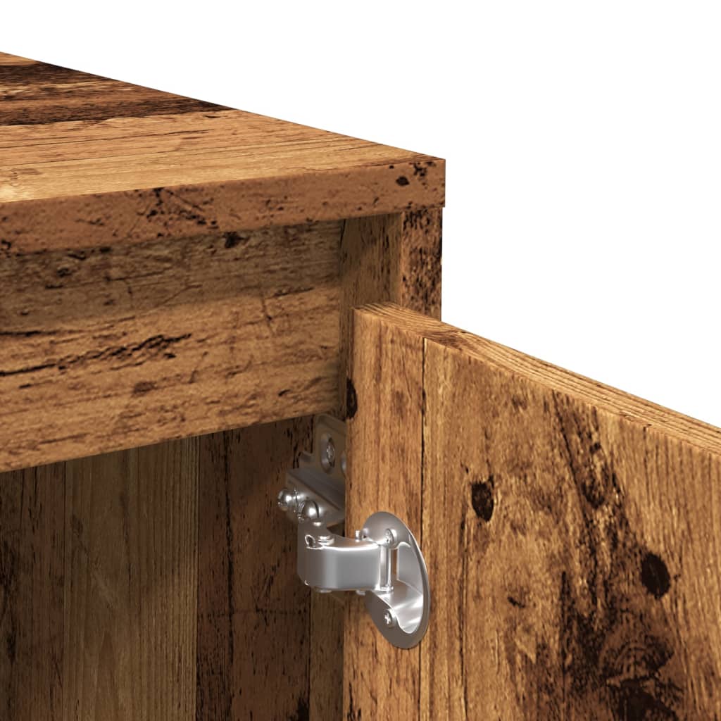 Σκευοθήκη Παλιό ξύλο 120x41x75 cm Ξύλο μηχανής 8