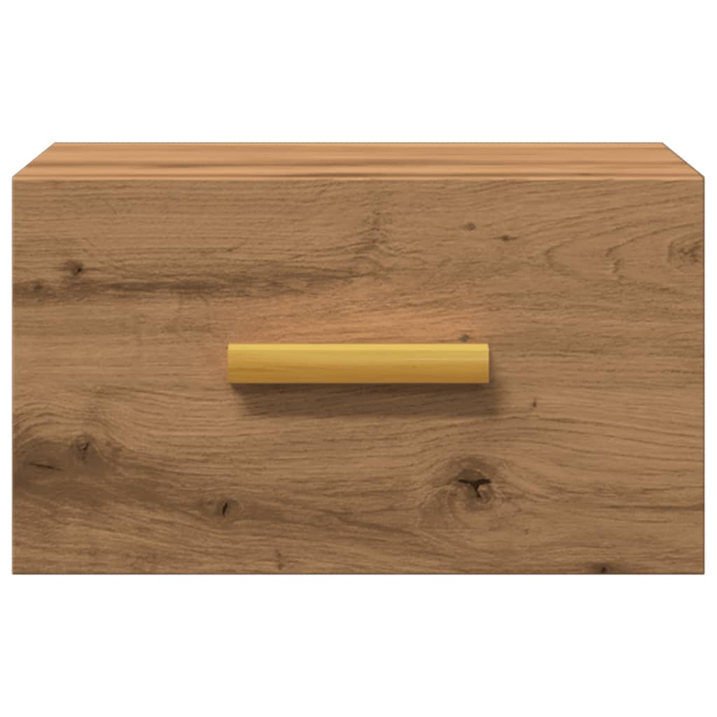 Κομοδίνο Επιτοίχιο Αρτισιανή Δρυς 35 x 35 x 20 εκ. 4