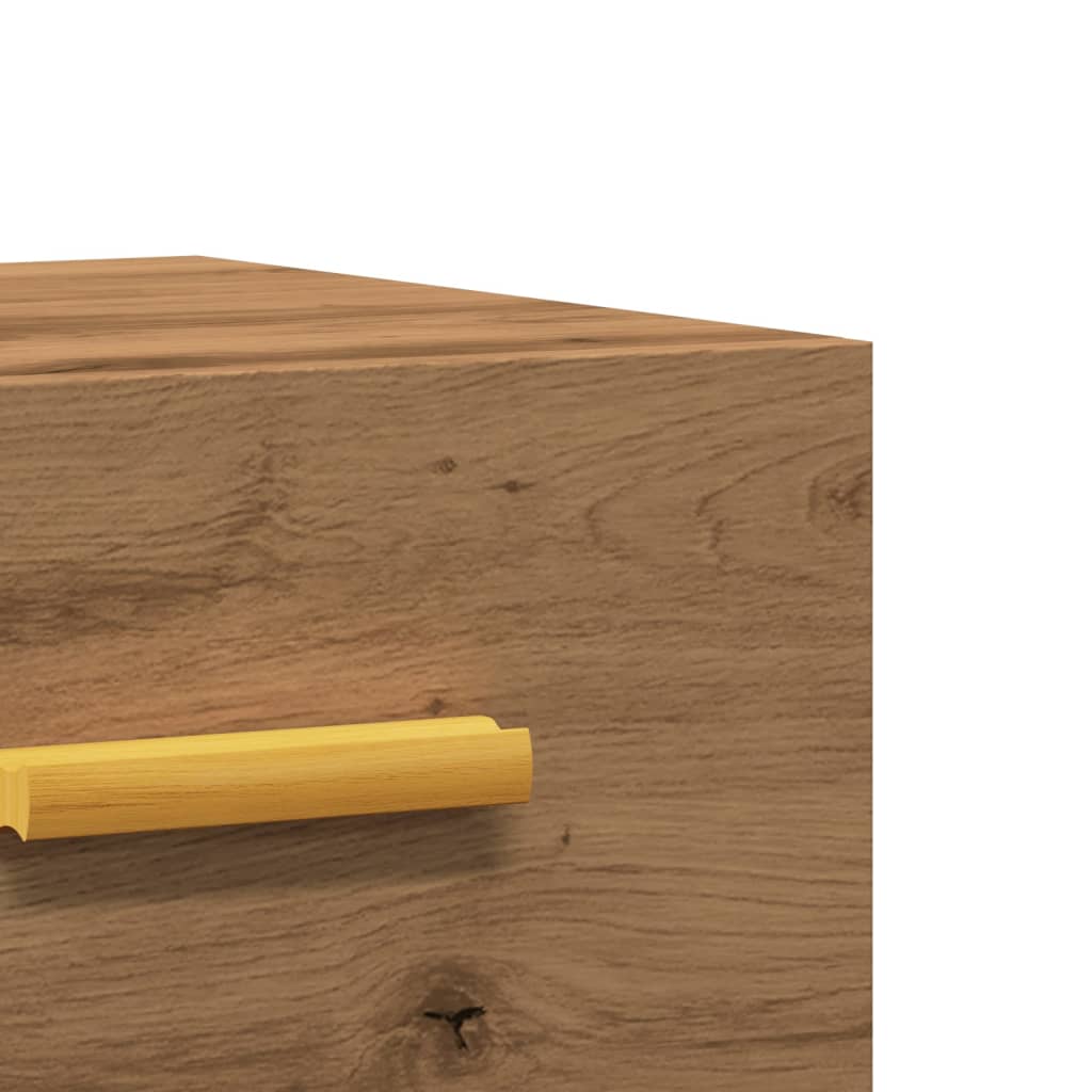 Κομοδίνο Επιτοίχιο Αρτισιανή Δρυς 35 x 35 x 20 εκ. 8