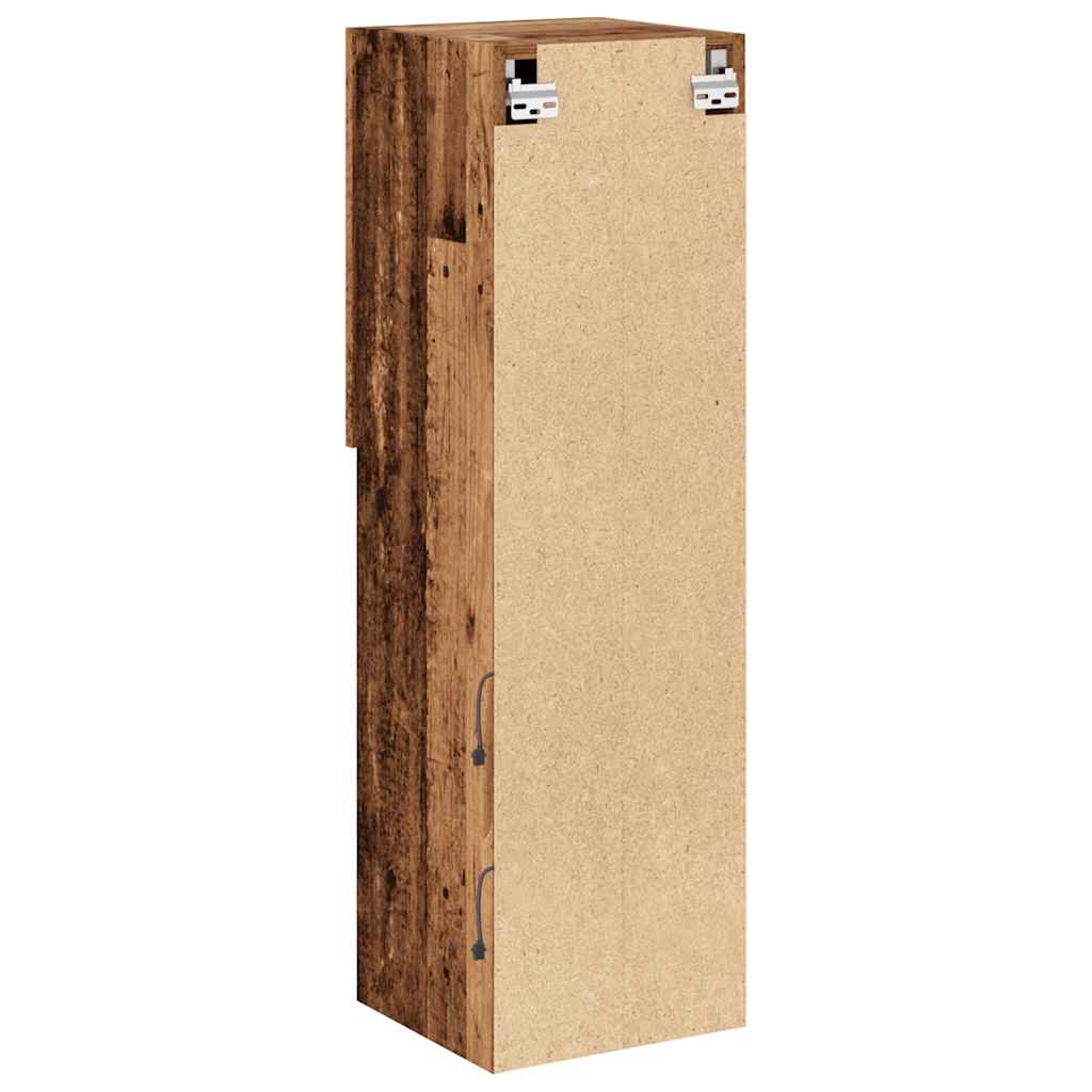 Έπιπλο Τηλεόρασης με Φώτα LED 2 τεμ. 30,5x30x102 εκ. 10