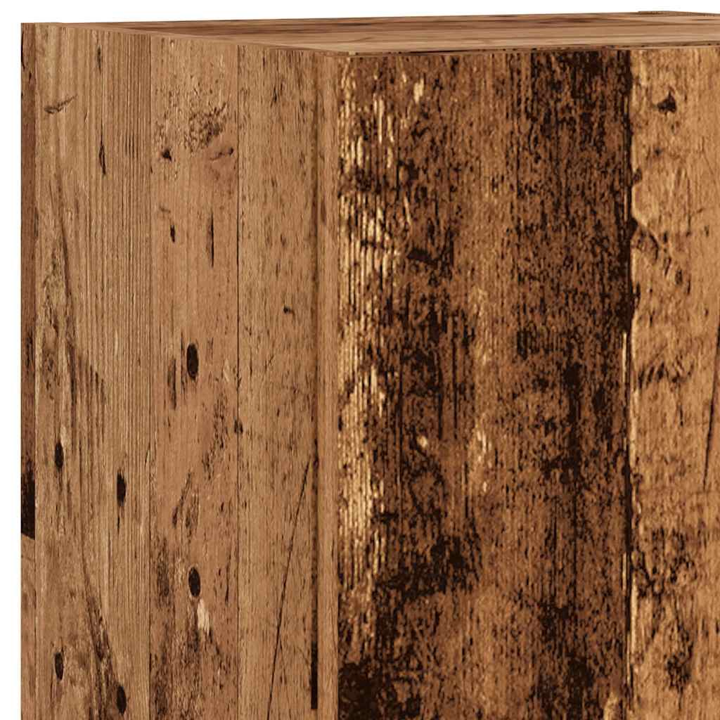 Έπιπλο Τηλεόρασης με Φώτα LED 2 τεμ. 30,5x30x102 εκ. 12