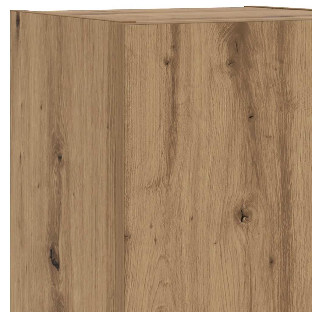 Τραπεζάκι Σαλονιού με LED Artisan Δρυς 50x49x40 εκ. 10