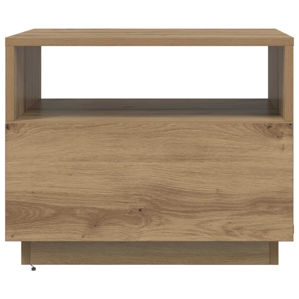 Τραπεζάκι Σαλονιού με LED Artisan Δρυς 50x49x40 εκ. 7