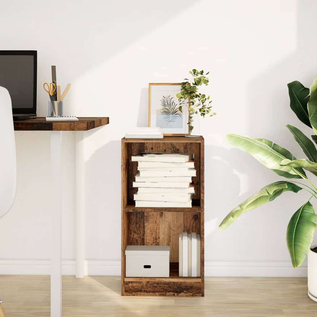 Βιβλιοθήκη Όψη Παλαιού Ξύλου 40x24x76 εκ. Επεξεργασμένο Ξύλο 3