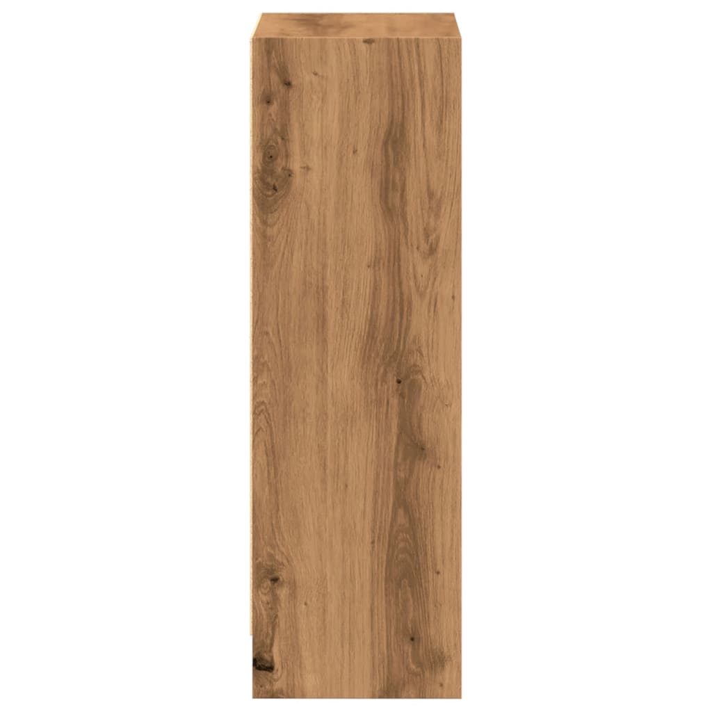 Βιβλιοθήκη Αρτισιανή Δρυς 40x24x76 εκ. από Επεξεργασμένο Ξύλο 5