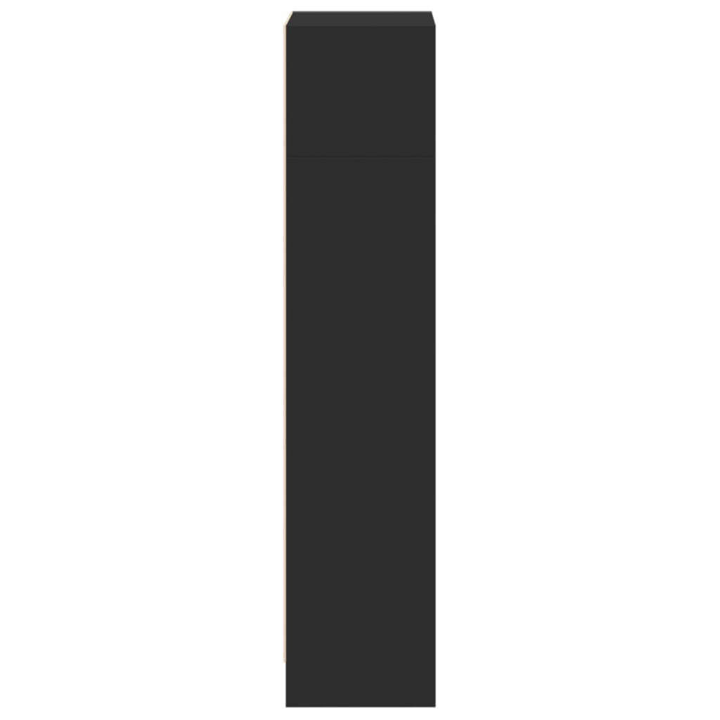 Βιβλιοθήκη Μαύρο 40x24x109 εκ. από Επεξεργασμένο Ξύλο 5