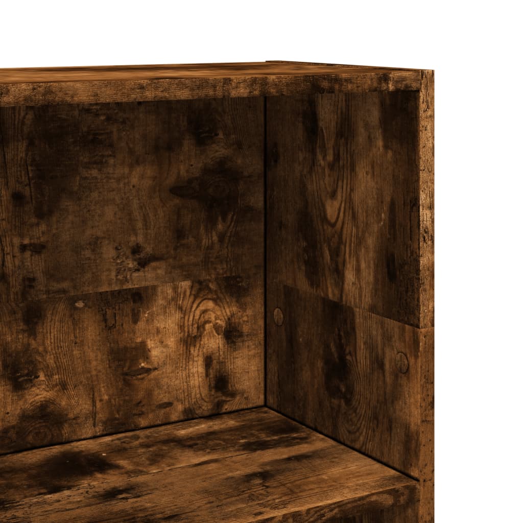 Βιβλιοθήκη Καπνιστή Δρυς 40x24x109 εκ. από Επεξεργασμένο Ξύλο 7