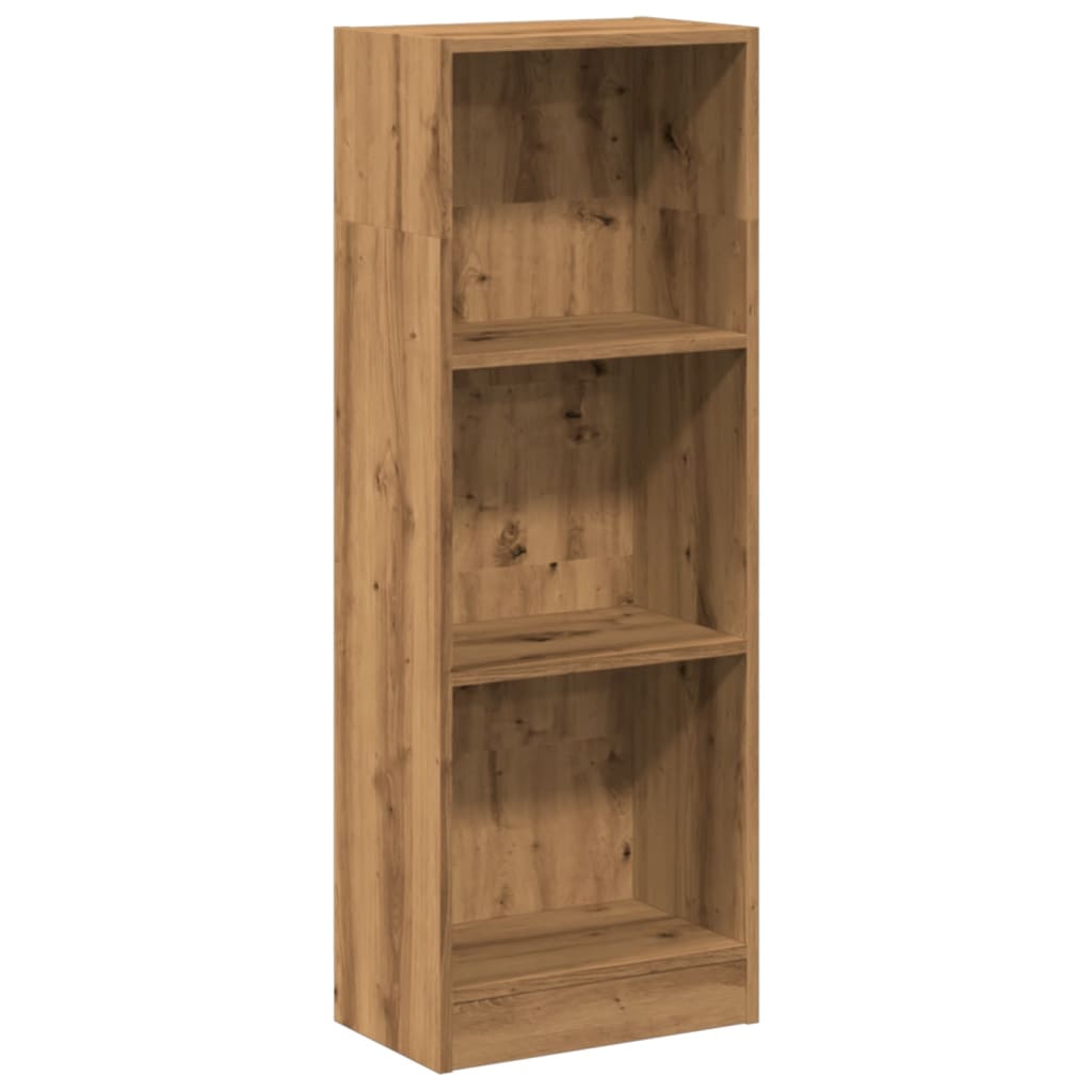 Βιβλιοθήκη Αρτισιανή Δρυς 40x24x109 εκ. από Επεξεργασμένο Ξύλο 2