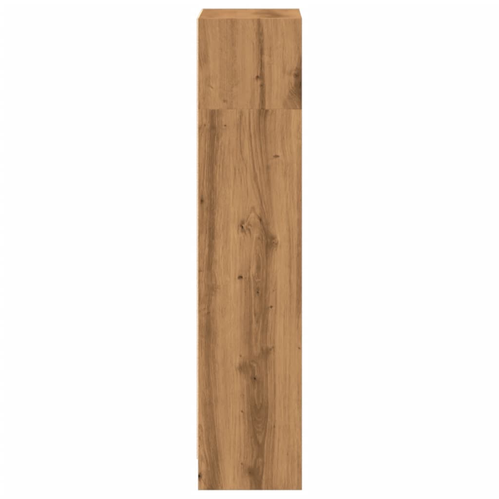 Βιβλιοθήκη Αρτισιανή Δρυς 40x24x109 εκ. από Επεξεργασμένο Ξύλο 5