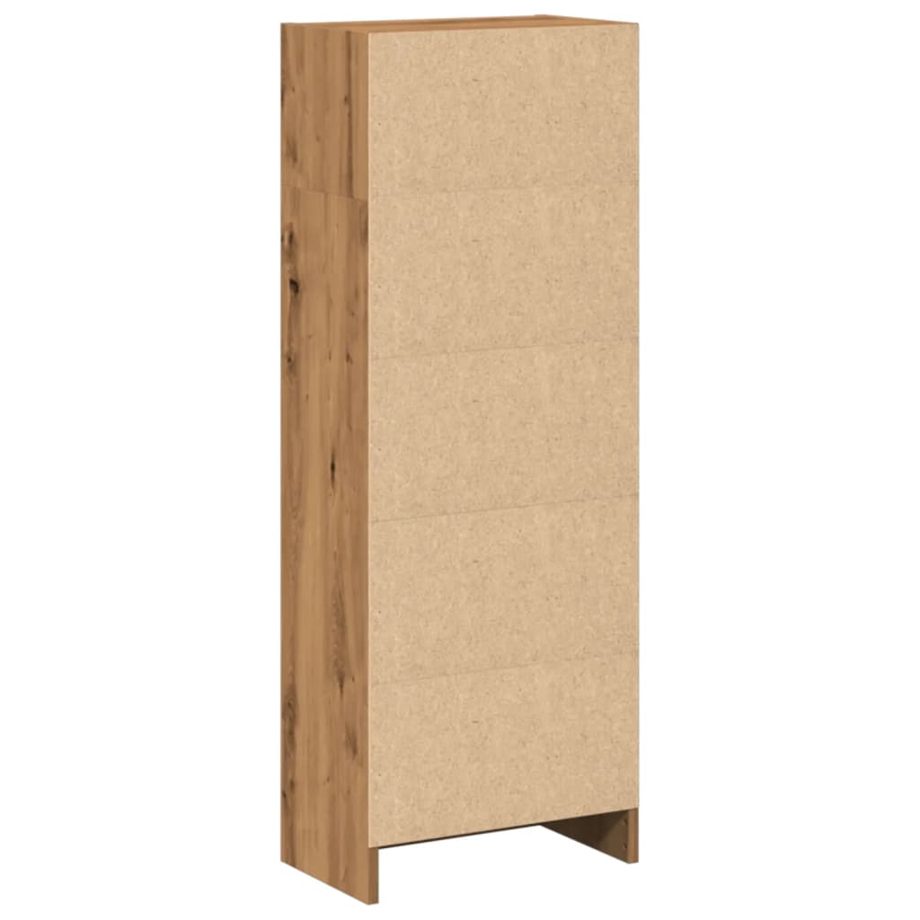 Βιβλιοθήκη Αρτισιανή Δρυς 40x24x109 εκ. από Επεξεργασμένο Ξύλο 6