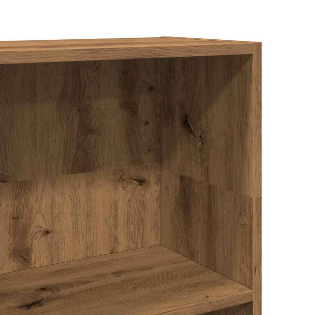 Βιβλιοθήκη Αρτισιανή Δρυς 40x24x109 εκ. από Επεξεργασμένο Ξύλο 7