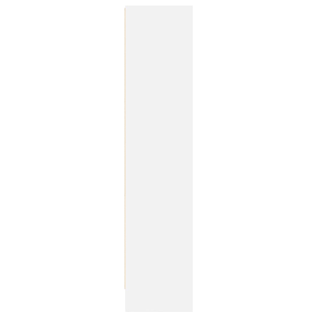 Βιβλιοθήκη Λευκή 60x24x109 εκ. από Επεξεργασμένο Ξύλο 5