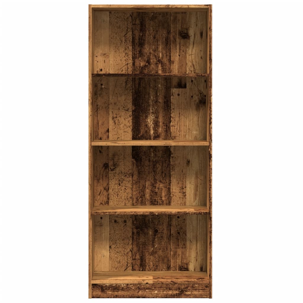 Βιβλιοθήκη Όψη Παλαιού Ξύλου 60x24x143 εκ. Επεξεργασμένο Ξύλο 4