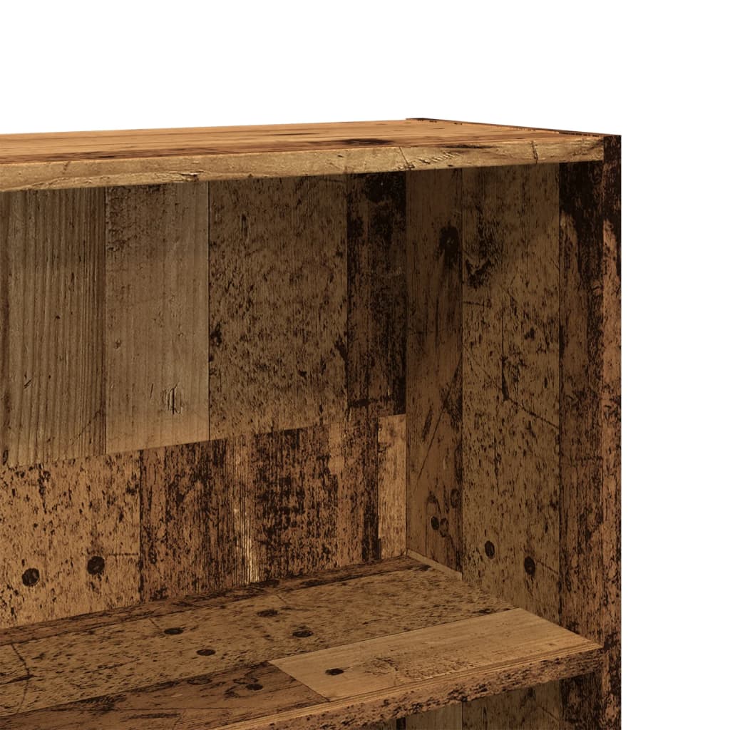 Βιβλιοθήκη Όψη Παλαιού Ξύλου 80x24x143 εκ. Επεξεργασμένο Ξύλο 7