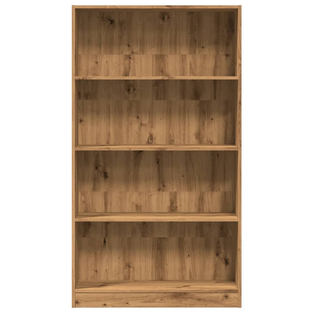Βιβλιοθήκη Αρτισιανή Δρυς 80x24x143 εκ. από Επεξεργασμένο Ξύλο 4