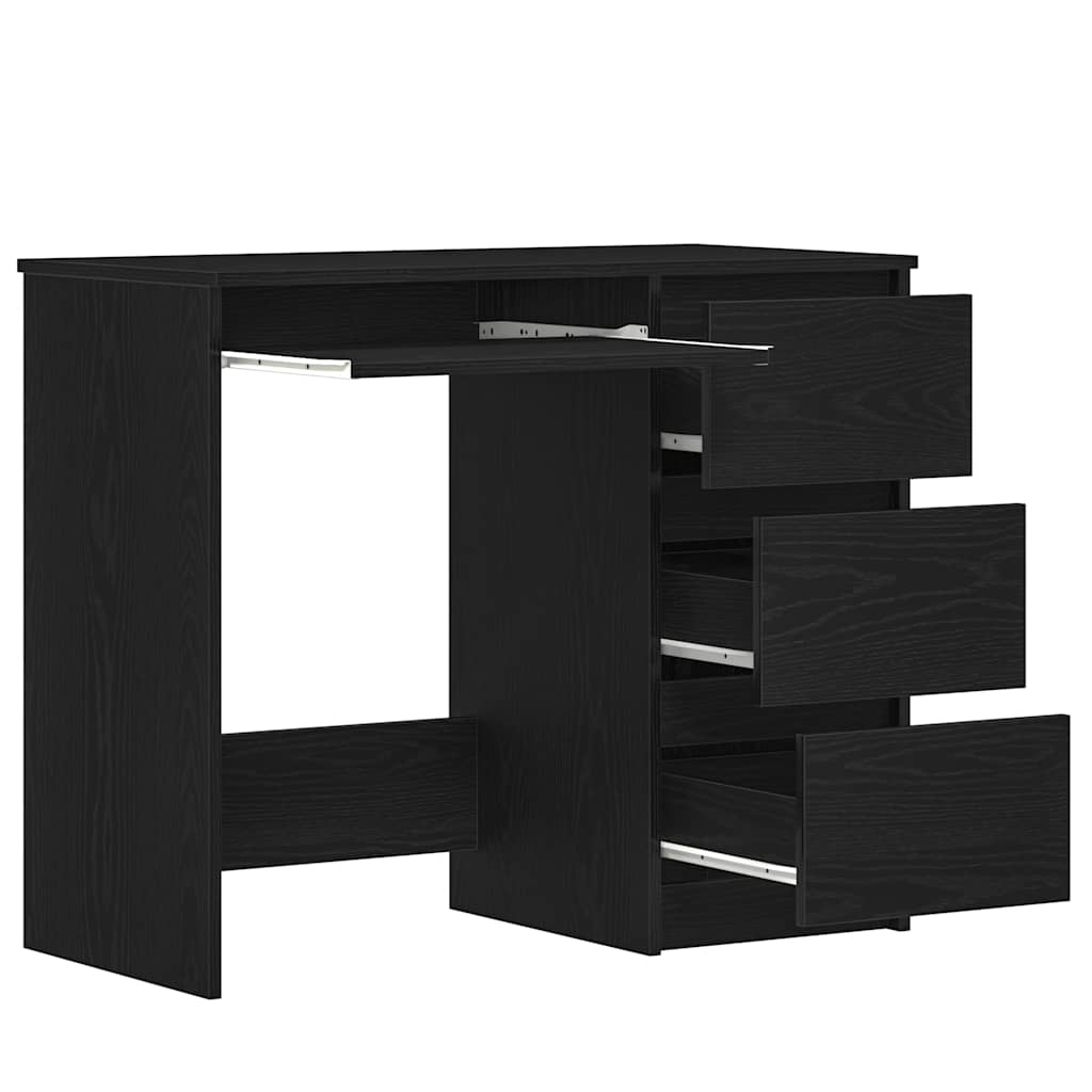 Γραφείο  Μαύρη βελανιδιά 90x45x76 cm Κατασκευασμένο ξύλο 5